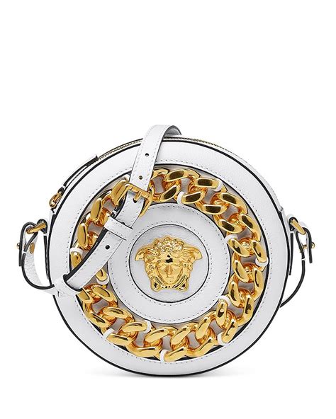 versace la medusa round camera bag